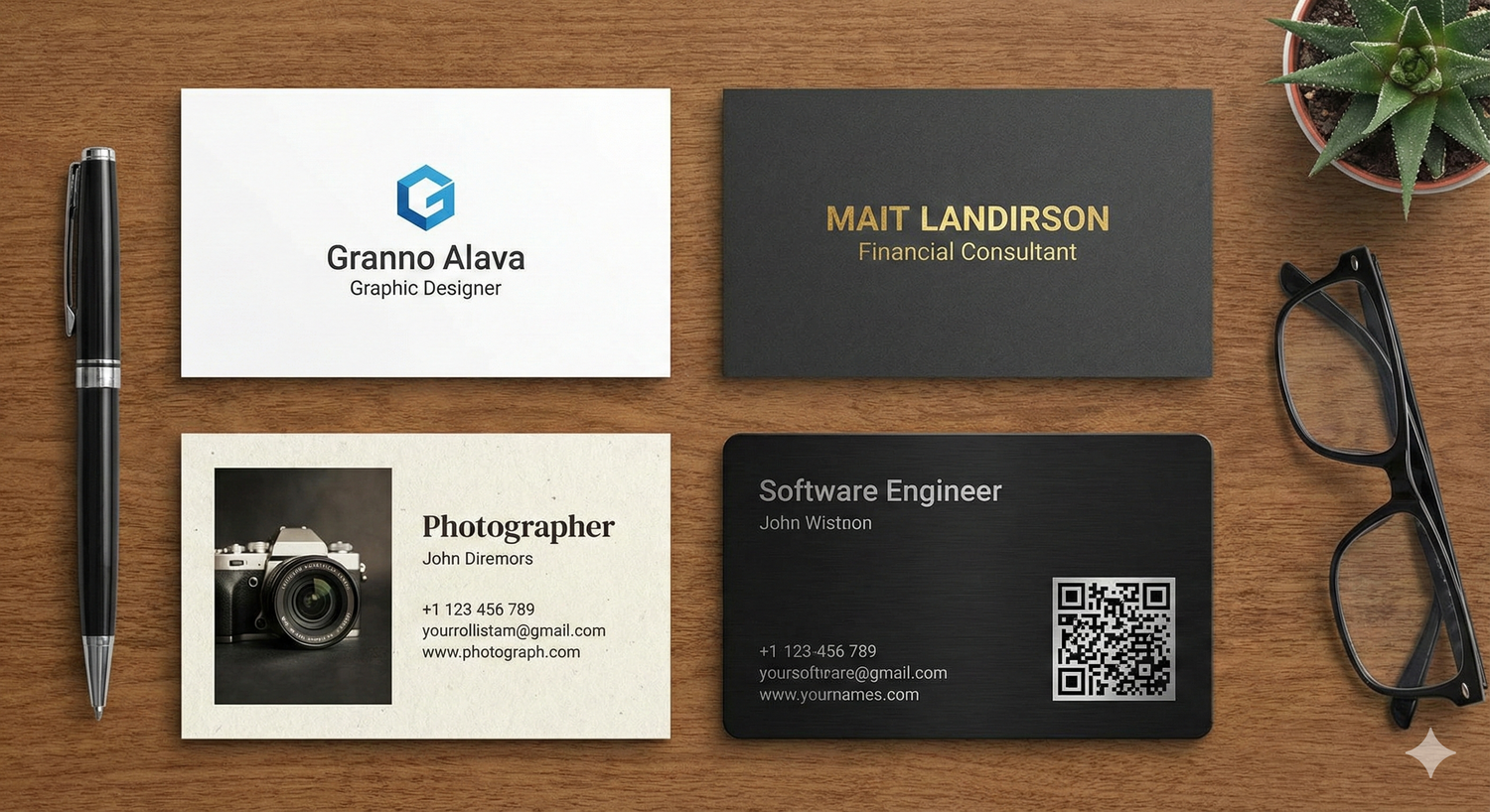 Cartes de visite professionnelles