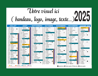 Calendrier personnalisé premium