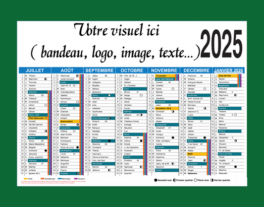 Calendrier personnalisé premium